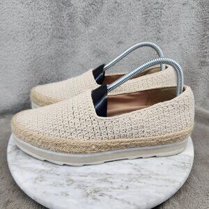 Louise et Cie Shoes Womens Size 8 Calum Cream Crochet Espadrille Flats *GUC*